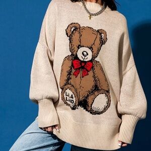 Cute Bear Graphic Sweater